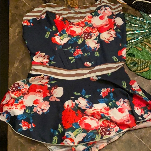 Other - Navy Floral Swimwear